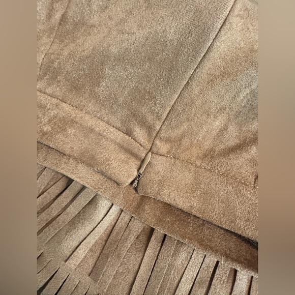 SHEIN Tan Fringe Mini Skirt - Picture 5 of 6